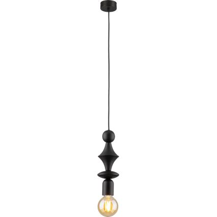 Luster na sajli TOWER 1xE27/15W/230V crno