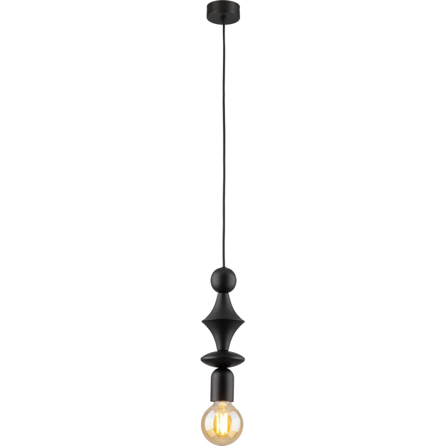 Luster na sajli TOWER 1xE27/15W/230V crno