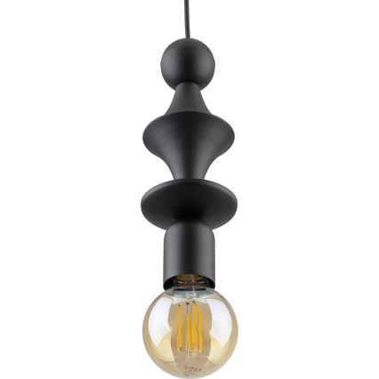 Luster na sajli TOWER 1xE27/15W/230V crno