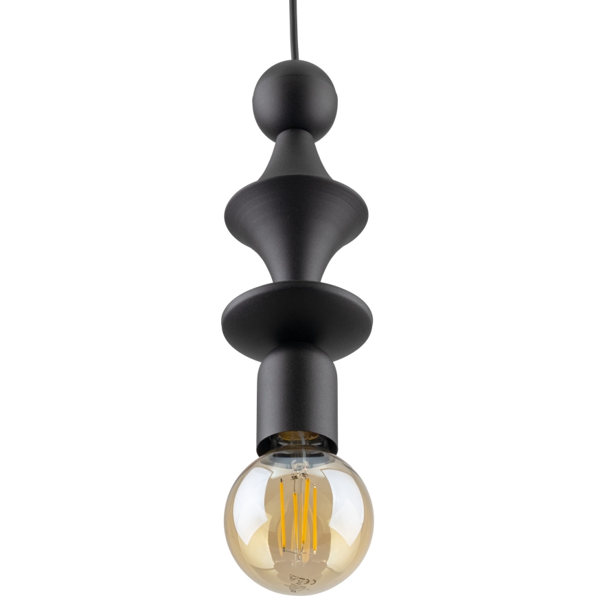 Luster na sajli TOWER 1xE27/15W/230V crno