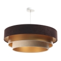 Luster na sajli TRINITI 1xE27/60W/230V braon/zlatna/bež