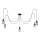 Luster na sajli TUBE LONG 5xE27/10W/230V crno