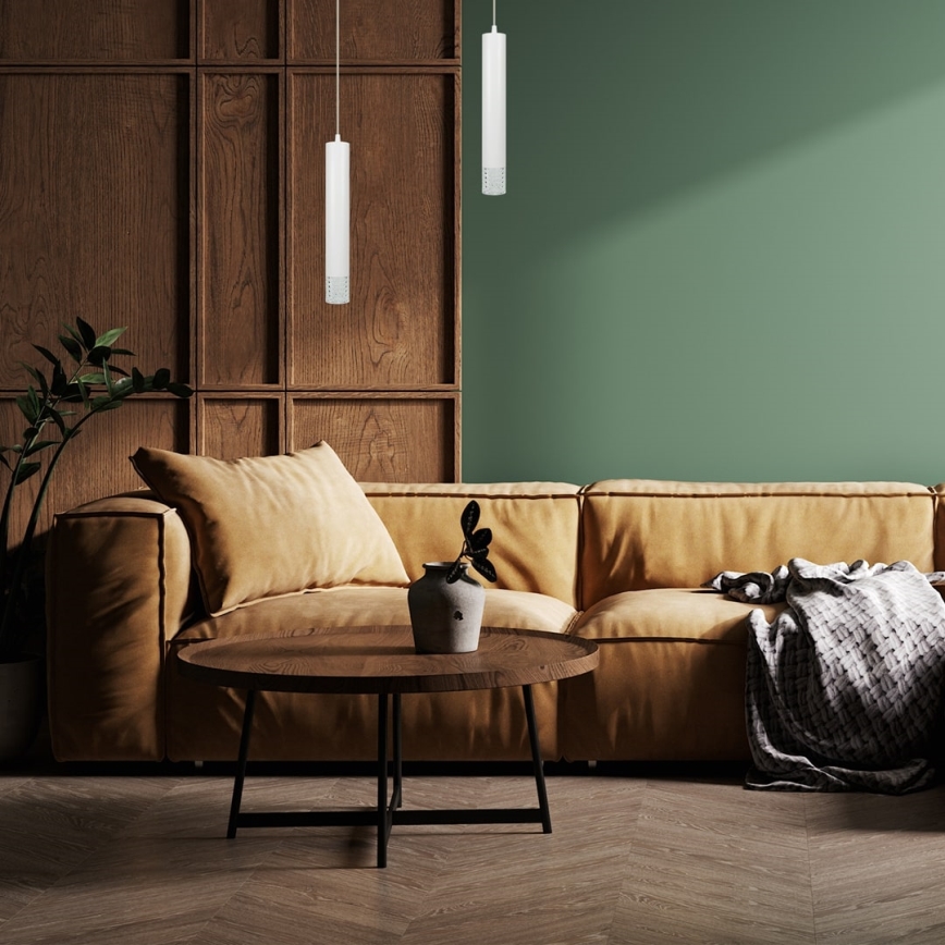 Luster na sajli TUBI 1xGU10/8W/230V bela