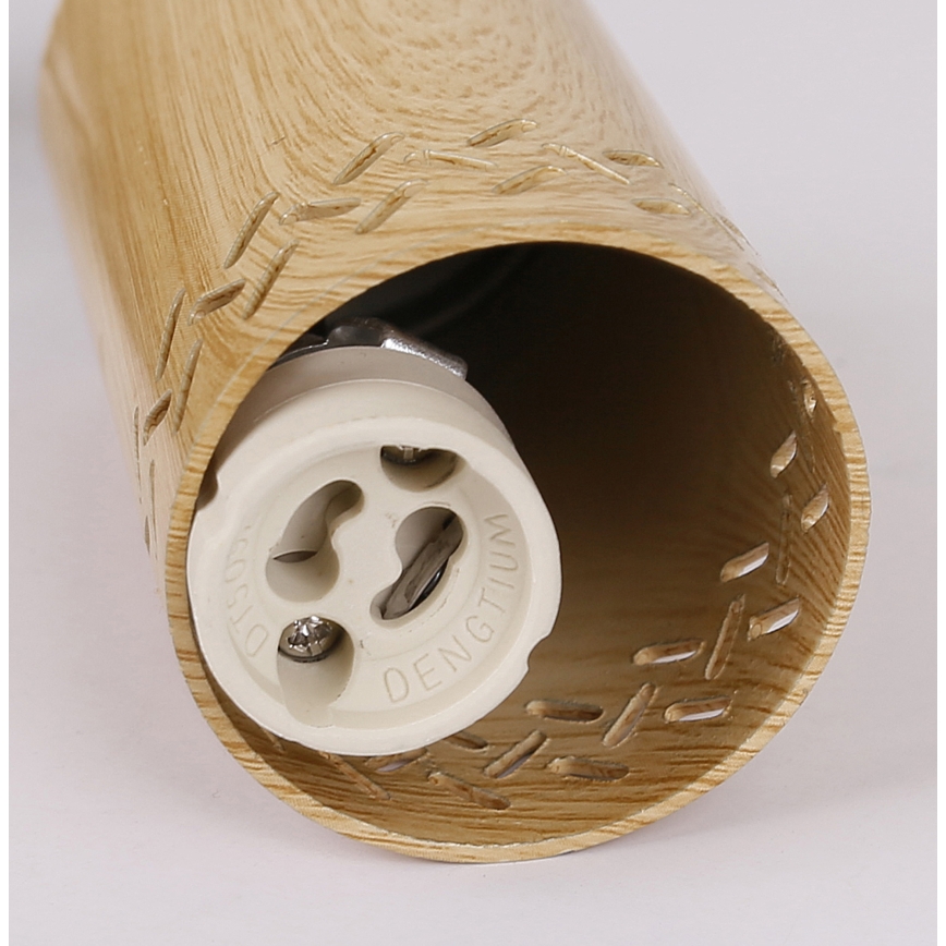 Luster na sajli TUBO 3xGU10/25W/230V drvo