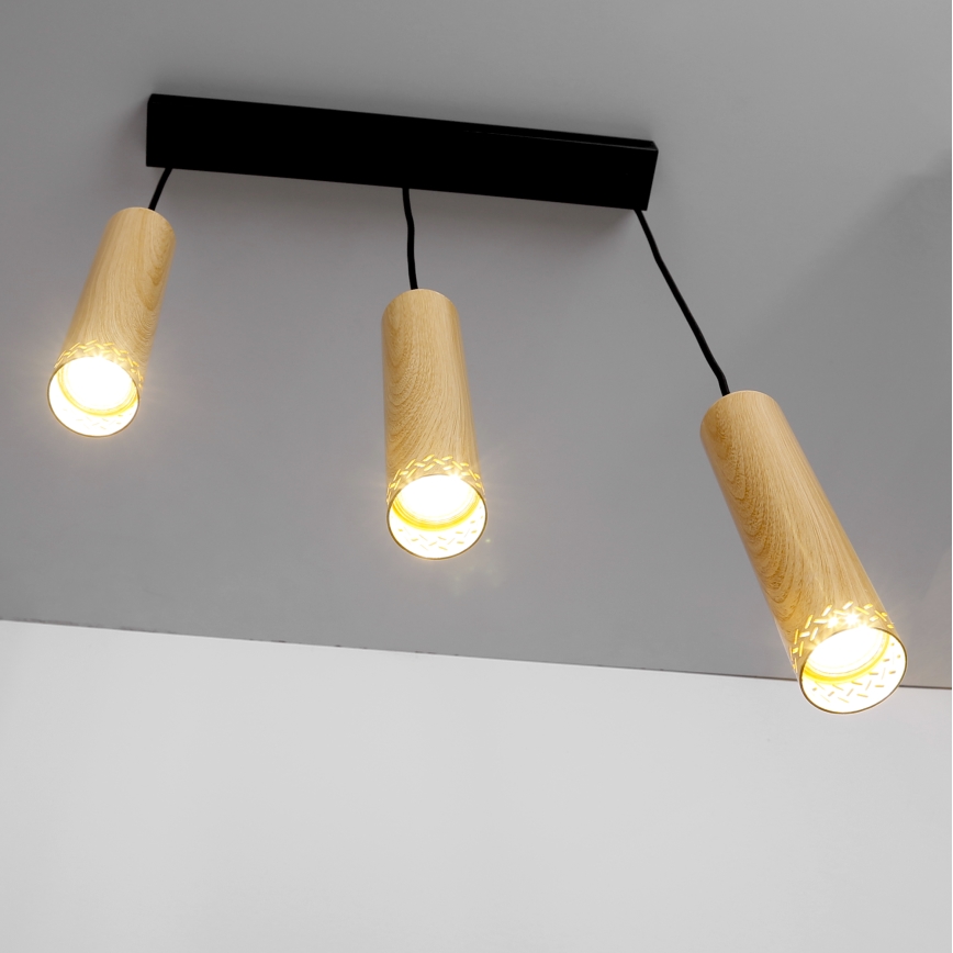 Luster na sajli TUBO 3xGU10/25W/230V