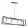 Luster na sajli TUNJA 4xE27/60W/230V crno/sjajni krom