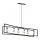Luster na sajli TUNJA 6xE27/60W/230V crno/sjajni krom