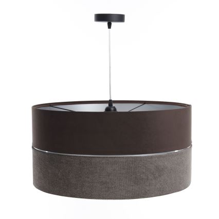 Luster na sajli TWIST 1xE27/60W/230V braon/srebrno