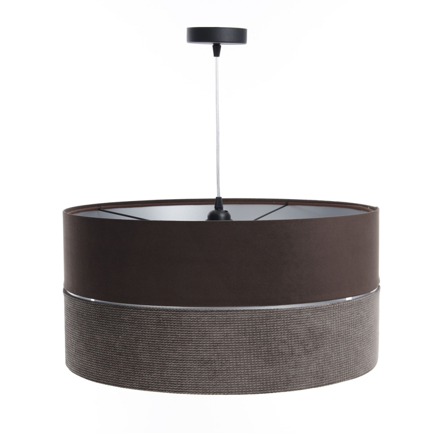 Luster na sajli TWIST 1xE27/60W/230V braon/srebrno