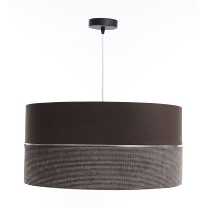 Luster na sajli TWIST 1xE27/60W/230V braon/srebrno