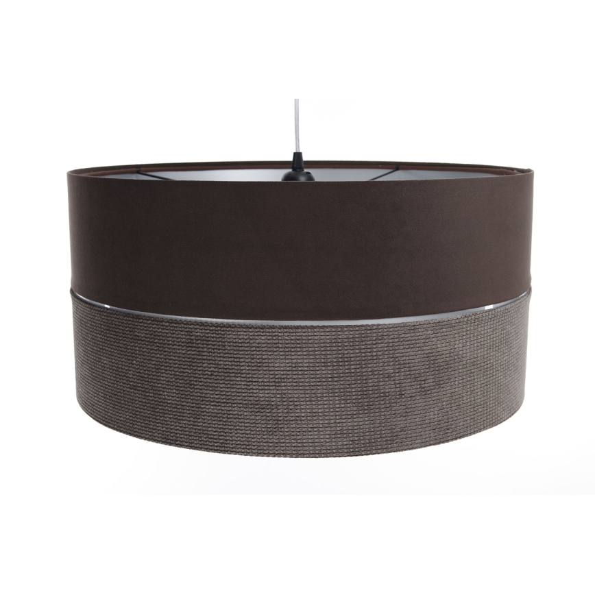 Luster na sajli TWIST 1xE27/60W/230V braon/srebrno