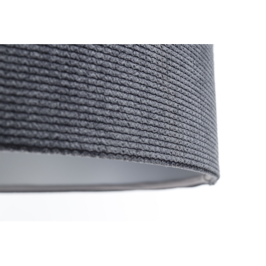 Luster na sajli TWIST 1xE27/60W/230V crno/sivo/srebrno