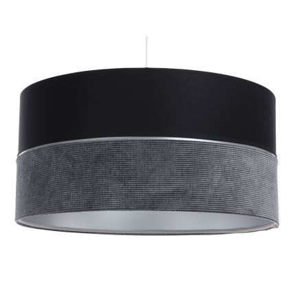 Luster na sajli TWIST 1xE27/60W/230V crno/sivo/srebrno