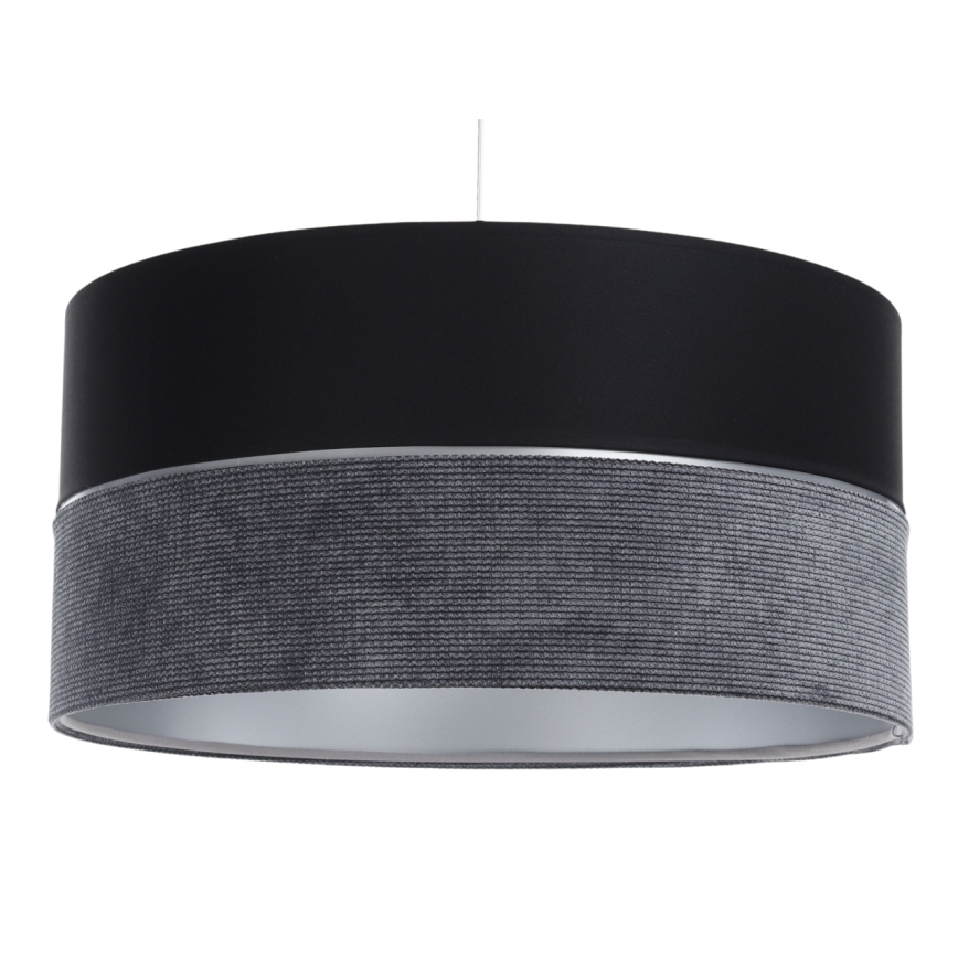 Luster na sajli TWIST 1xE27/60W/230V crno/sivo/srebrno