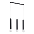 Luster na sajli TWISTER 3xE27/60W/230V crno