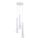 Luster na sajli TWISTER 3xE27/60W/230V pr. 28 cm bela
