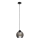 Luster na sajli UNO 1xE27/60W/230V crno/dimno