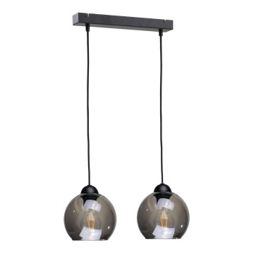 Luster na sajli UNO 2xE27/60W/230V crno