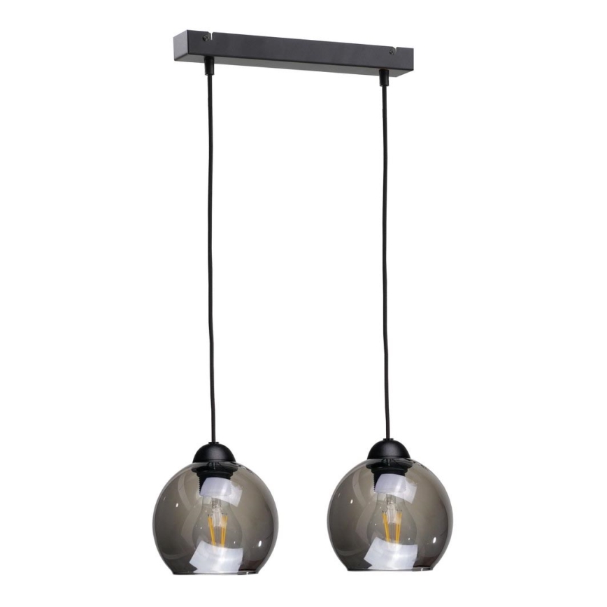Luster na sajli UNO 2xE27/60W/230V crno