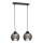 Luster na sajli UNO 2xE27/60W/230V crno
