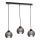 Luster na sajli UNO WOOD 3xE27/60W/230V crno/braon