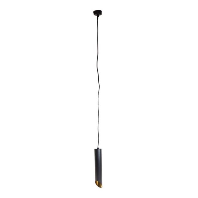 Luster na sajli VALDA 1xGU10/30W/230V 132 cm crno