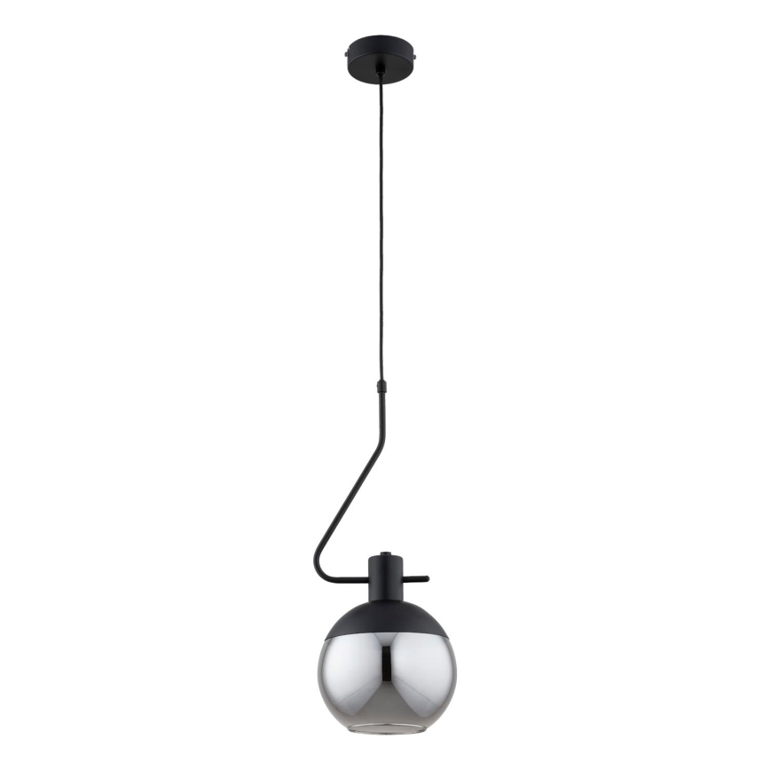 Luster na sajli VELTO ENIGMA 1xE27/15W/230V crno/dimno