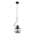 Luster na sajli VELTO ENIGMA 1xE27/15W/230V crno/dimno