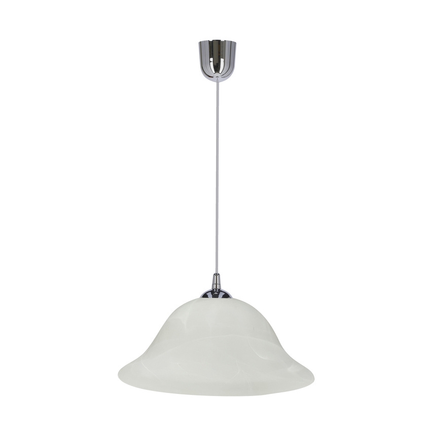 Luster na sajli VERA 1xE27/60W/230V sjajni krom/bela