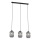 Luster na sajli VERDI 3xE27/15W/230V crno/sivo