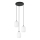 Luster na sajli VERDI 3xE27/15W/230V pr. 30 cm crno/bela
