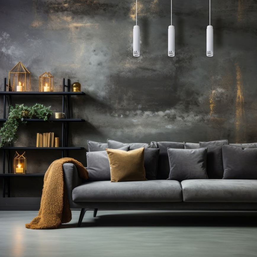 Luster na sajli VERTICAL 1xGU10/8W/230V bela