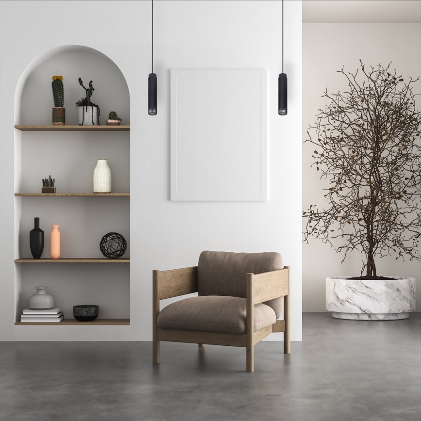 Luster na sajli VERTICAL 1xGU10/8W/230V crno