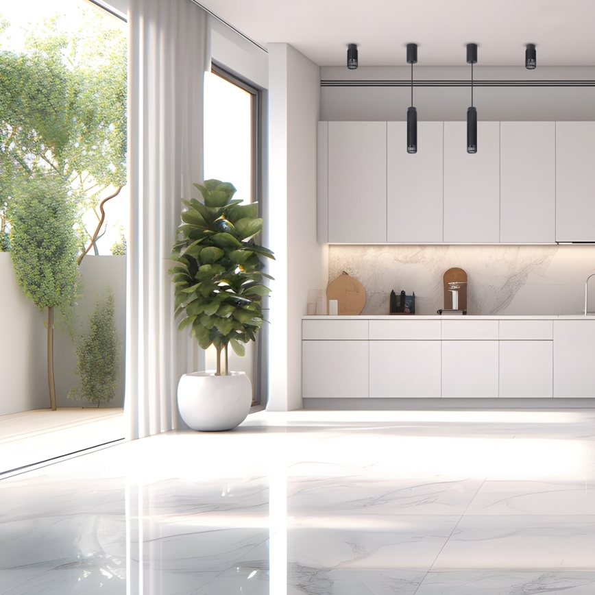 Luster na sajli VERTICAL 1xGU10/8W/230V crno