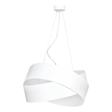 Luster na sajli VIENO 3xE27/15W/230V bela