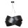 Luster na sajli VIENO 3xE27/15W/230V crno