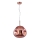 Luster na sajli VITRO 1xE27/10W/230V pr. 35 cm roze zlatno