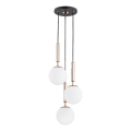 Luster na sajli VOLDA 3xE14/10W/230V pr. 28 cm mesing