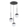 Luster na sajli VOLDA 3xE14/10W/230V pr. 44 cm crno