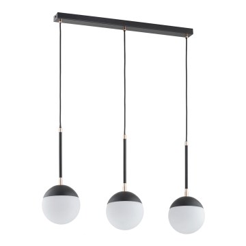 Luster na sajli VOLDA 3xE14/40W/230V crno