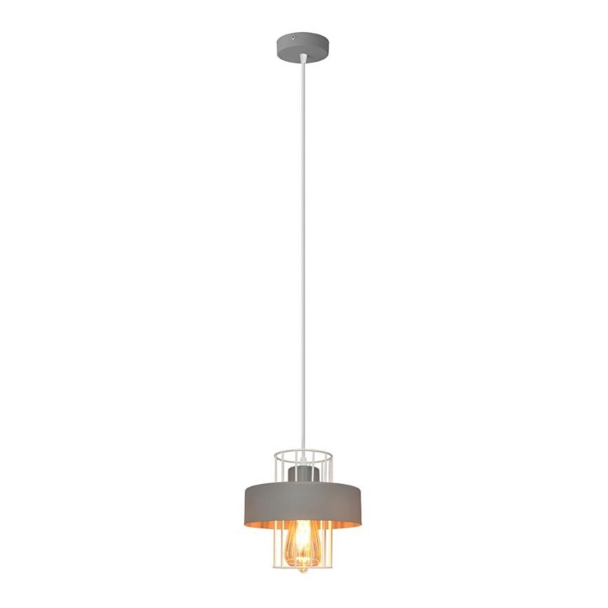 Luster na sajli VOLTA 1xE27/15W/230V sivo