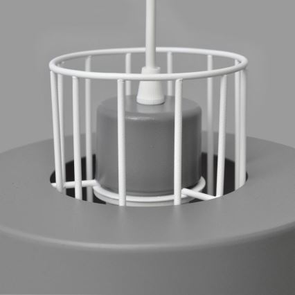 Luster na sajli VOLTA 1xE27/15W/230V sivo