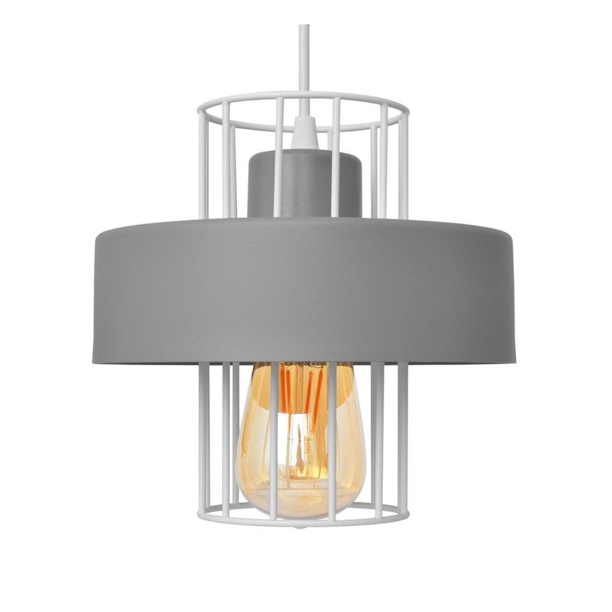 Luster na sajli VOLTA 1xE27/15W/230V sivo