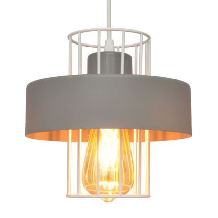 Luster na sajli VOLTA 1xE27/15W/230V sivo