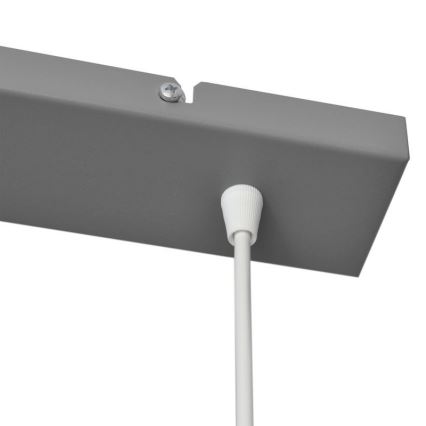 Luster na sajli VOLTA 2xE27/15W/230V sivo