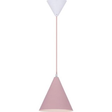 Luster na sajli VOSS 1xE27/40W/230V roze/bela