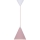 Luster na sajli VOSS 1xE27/40W/230V roze/bela