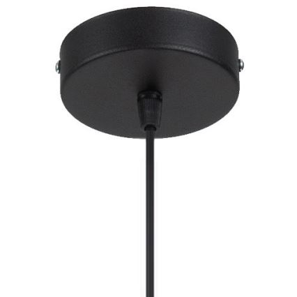 Luster na sajli WILL 1xE27/60W/230V crno