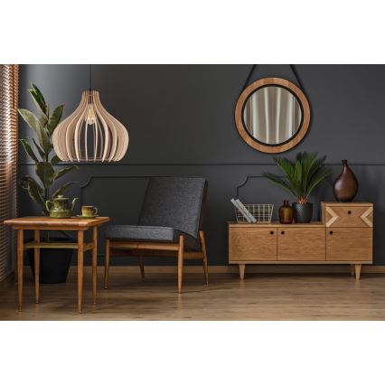 Luster na sajli WILL 1xE27/60W/230V crno
