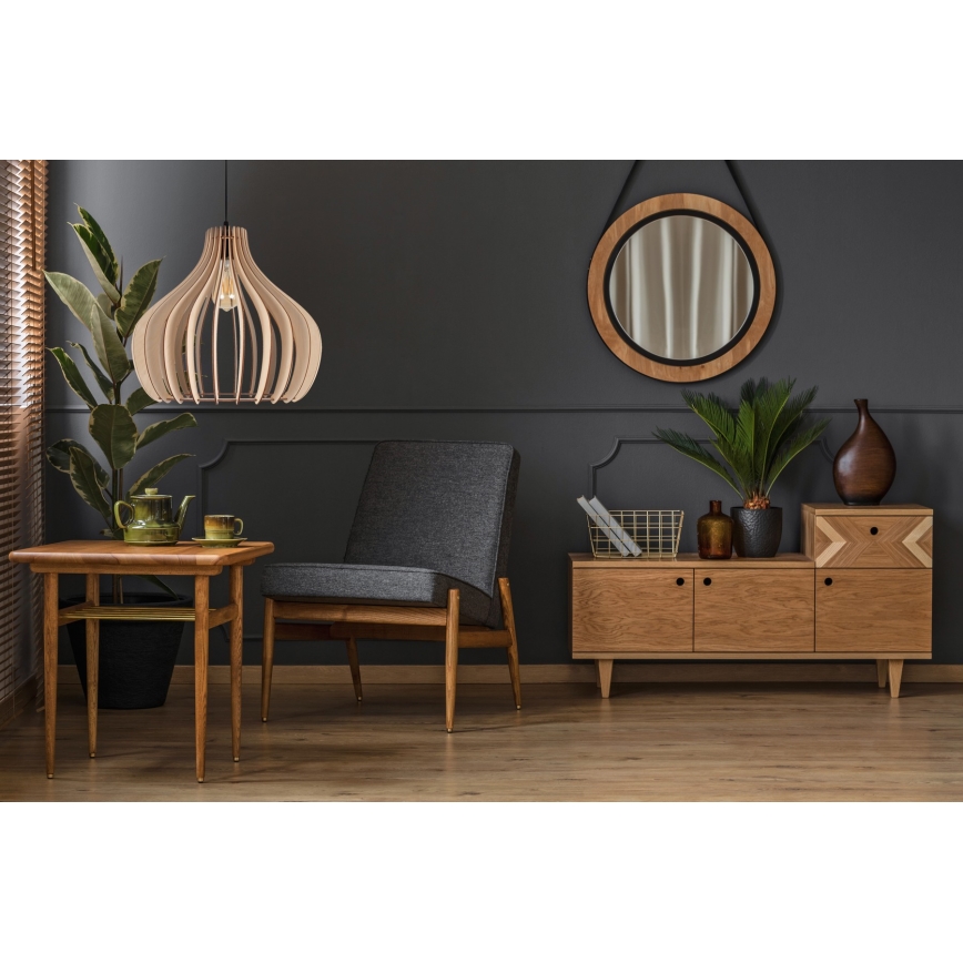Luster na sajli WILL 1xE27/60W/230V crno